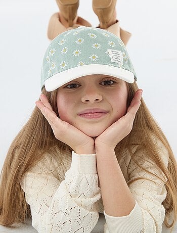 Cappellino a fantasia regolabile con velcro