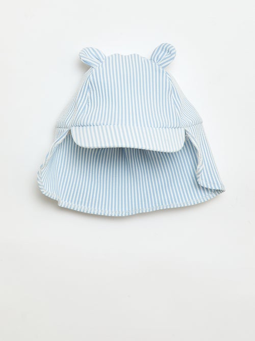 Cappellino a righe con coprinuca e orecchie - Kiabi