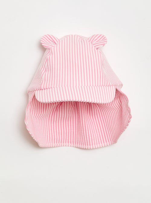 Cappellino a righe con coprinuca e orecchie - Kiabi