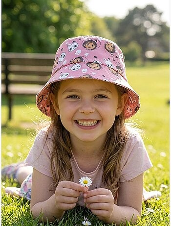 Cappellino anti-uv in cotone gabby's dollhouse dreamworks