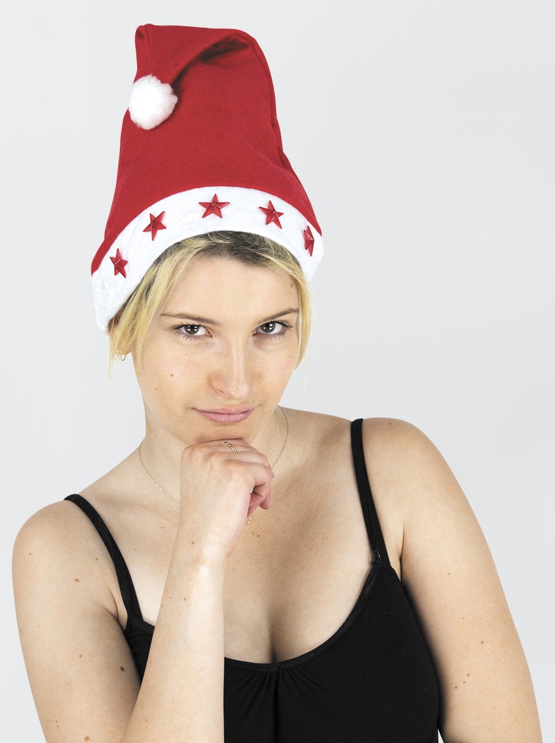 Cappellino 'Babbo Natale' con stelle ROSSO - Kiabi