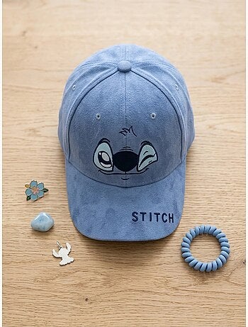 Cappellino bambino a pois visiera regolabile Stitch Disney