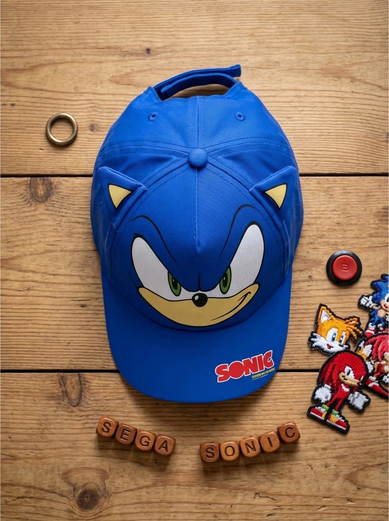 Cappellino bambino cotone e poliestere Sonic SEGA Blu - Kiabi