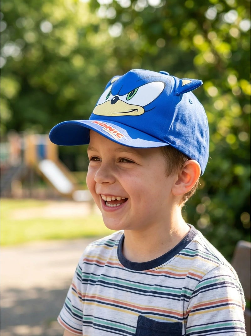 Cappellino bambino cotone e poliestere Sonic SEGA Blu - Kiabi