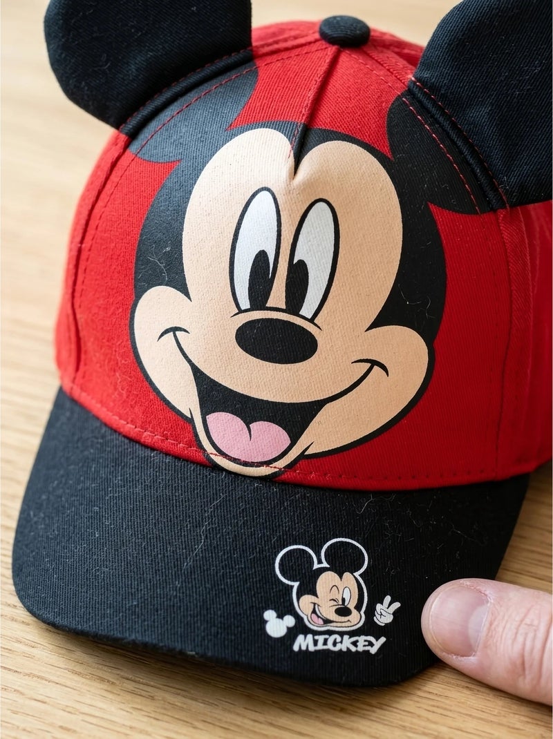 Cappellino bambino regolabile in cotone Mickey Disney Rosso - Kiabi