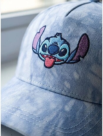 Cappellino bambino regolabile in cotone ricamato stitch disney