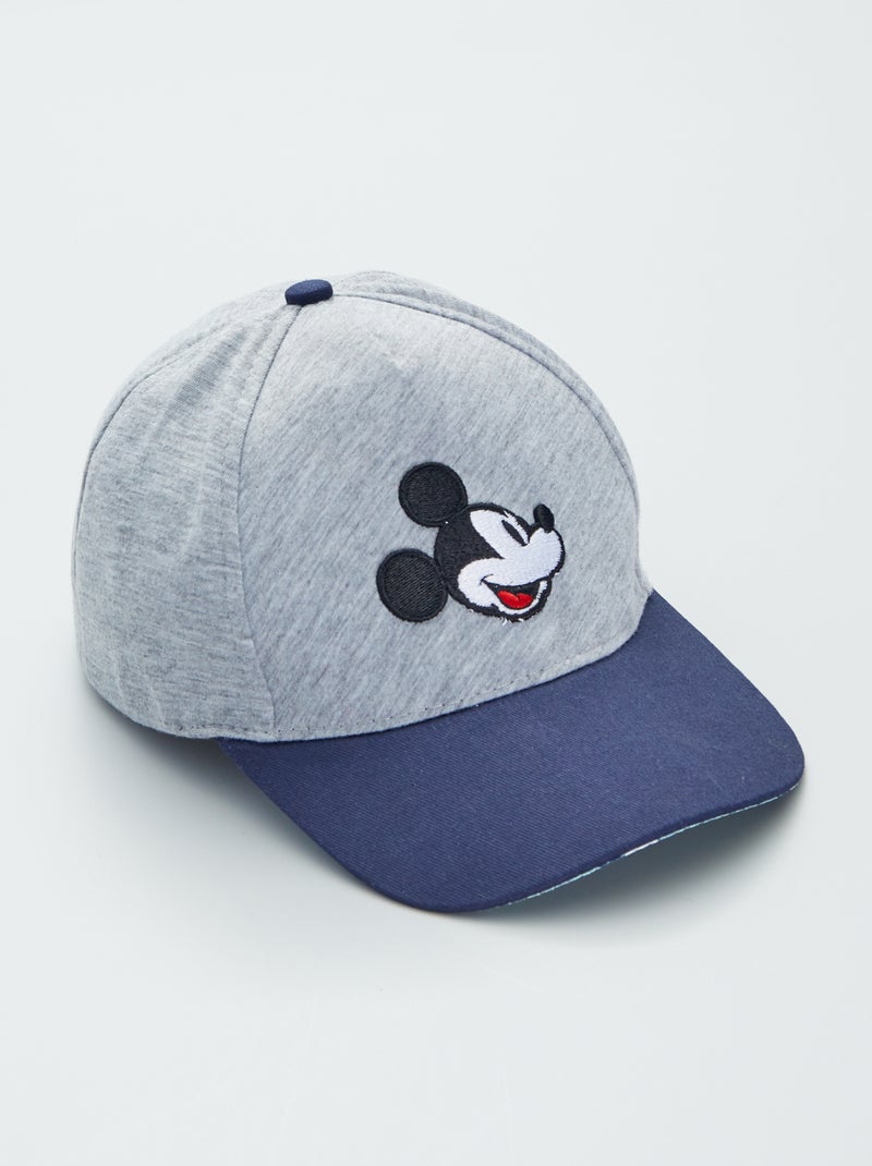 Cappellino bicolore con ricamo 'Topolino' grigio - Kiabi