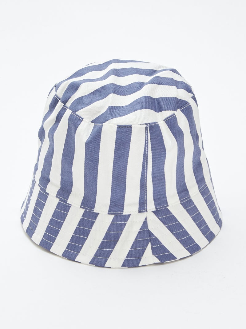 Cappellino bob a righe BLU - Kiabi