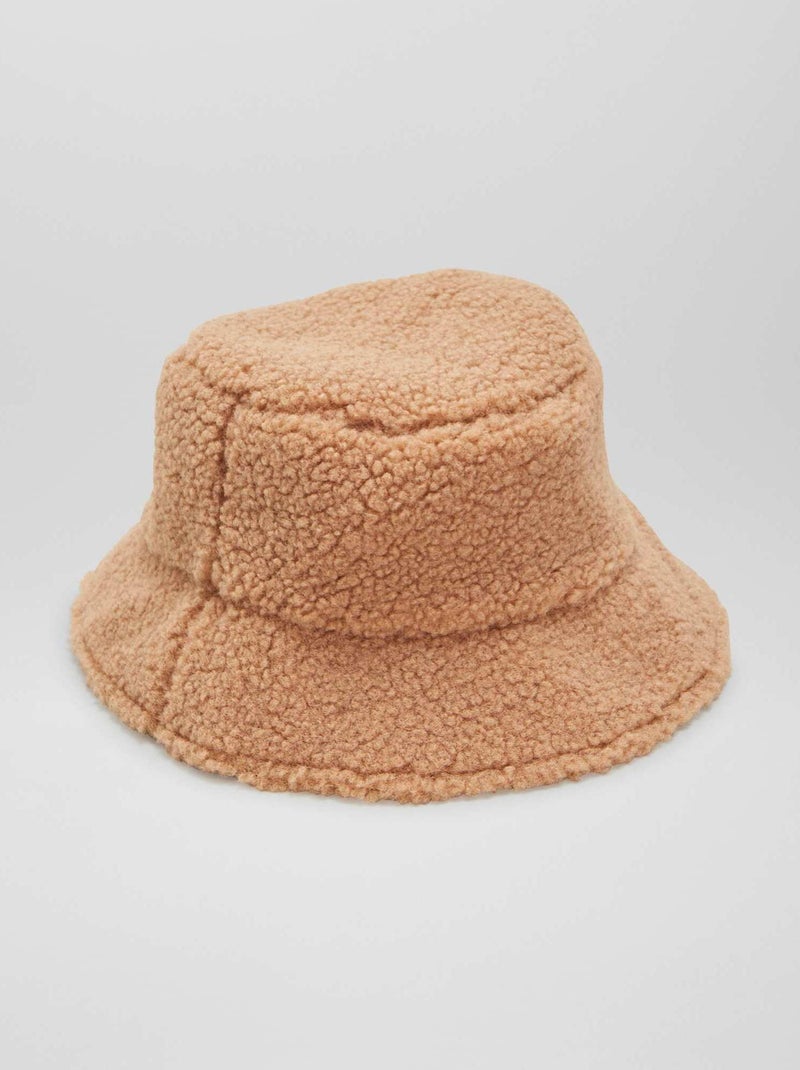 Cappellino bob effetto montone MARRONE - Kiabi