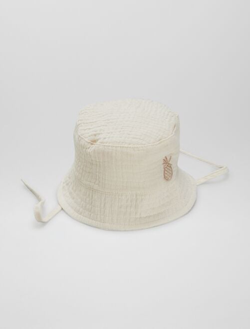 Cappellino bob in garza di cotone - Kiabi