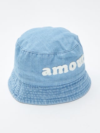 Cappellino bob in maglia bouclette
