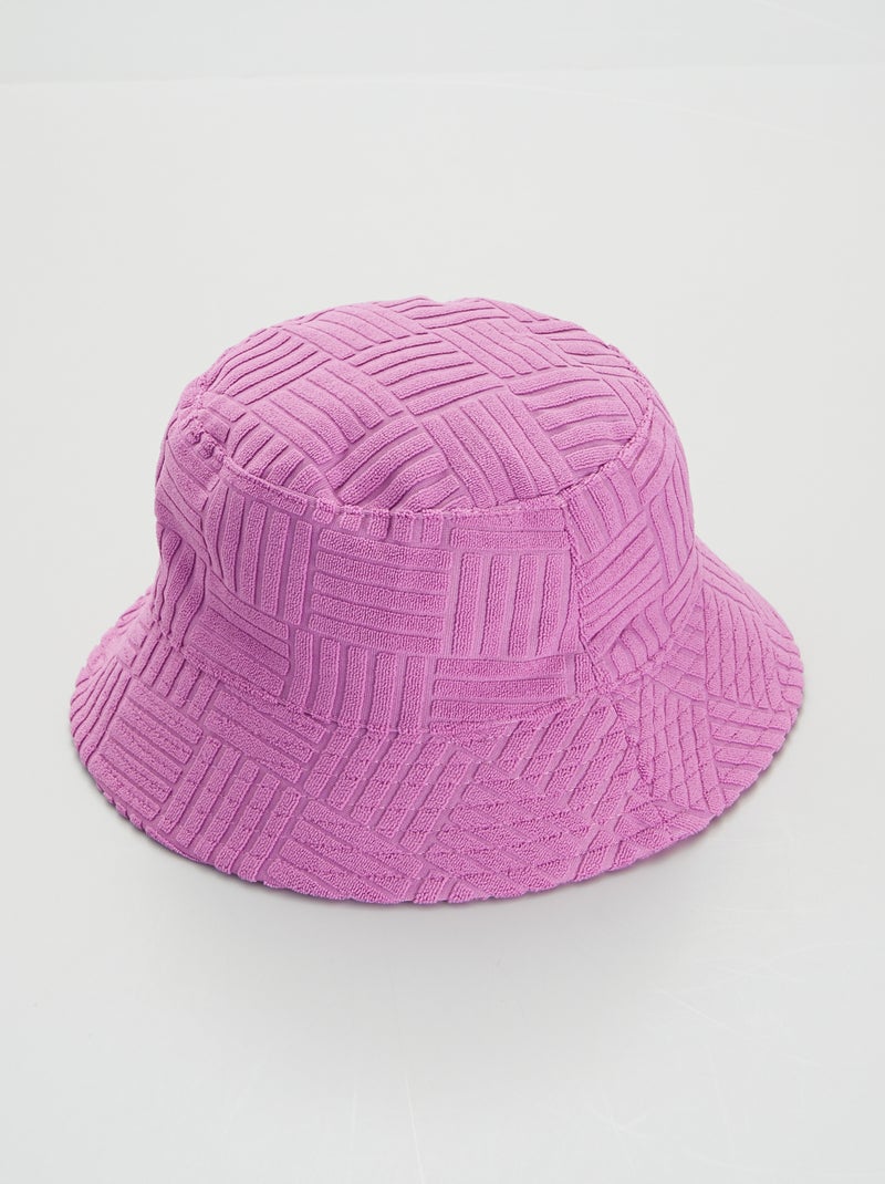 Cappellino bob in spugna VIOLA - Kiabi