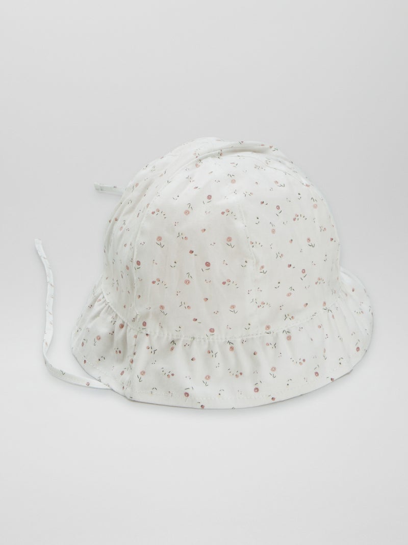 Cappellino bob stampato BIANCO - Kiabi