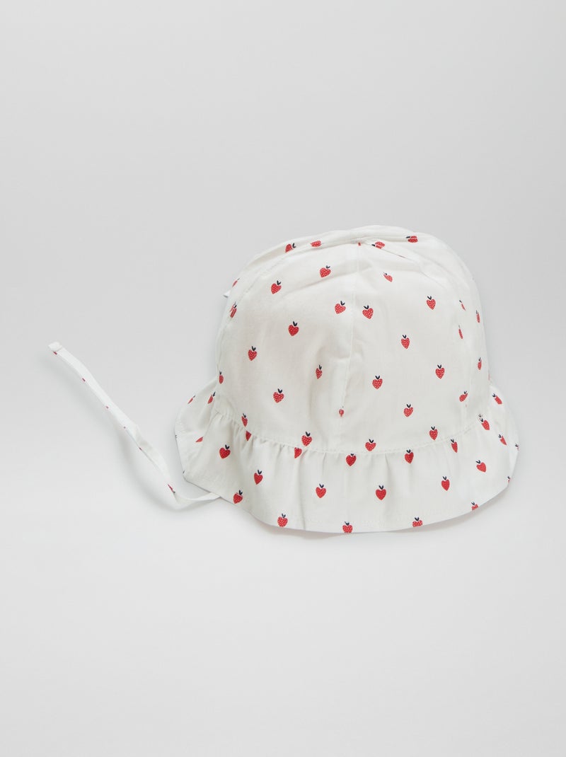 Cappellino bob stampato BIANCO - Kiabi