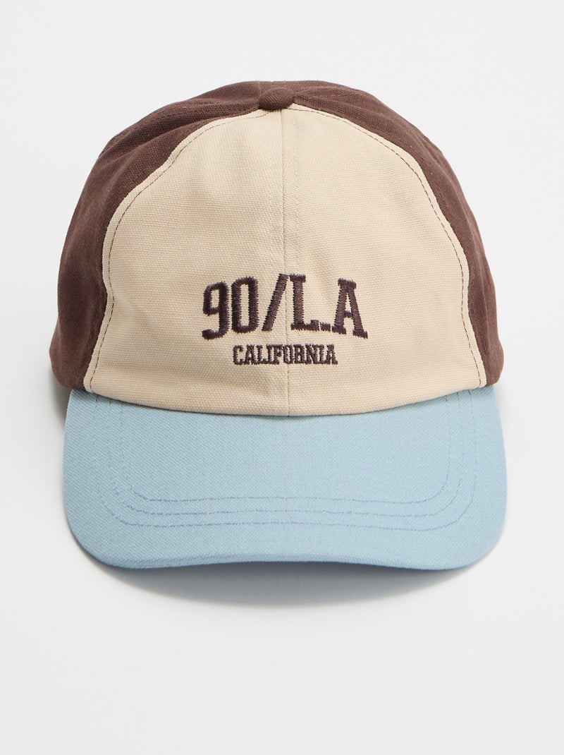 Cappellino 'California' con chiusura a strappo Marrone - Kiabi