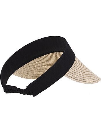 Cappellino carta paglia, banda elastica donna
