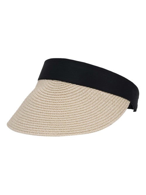 Cappellino carta paglia, banda elastica donna - Kiabi