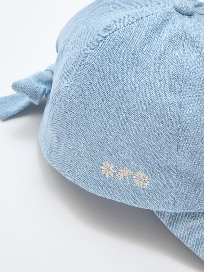 Cappellino con fiocco fantasia alla base Blu - Kiabi