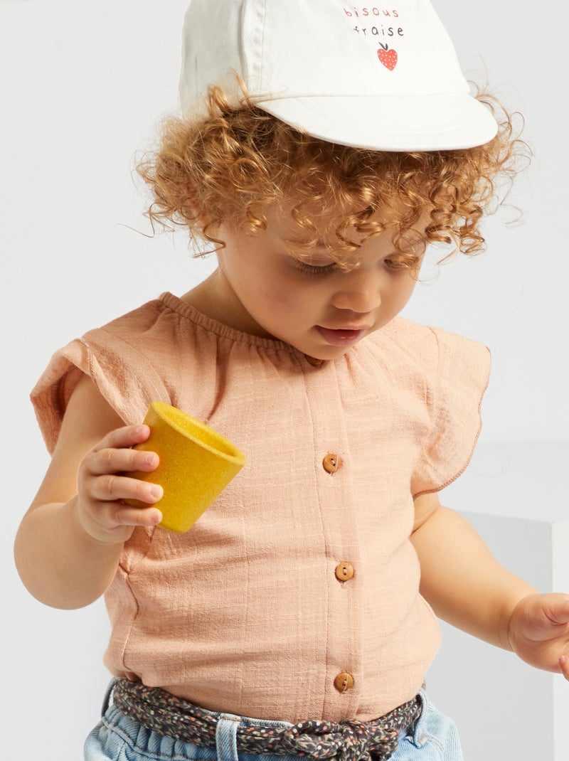 Cappellino con motivo 'fragola' BIANCO - Kiabi