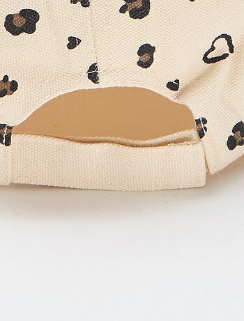 Cappellino con motivo regolabile con velcro