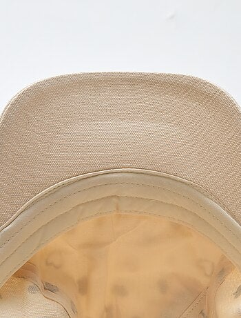 Cappellino con motivo regolabile con velcro