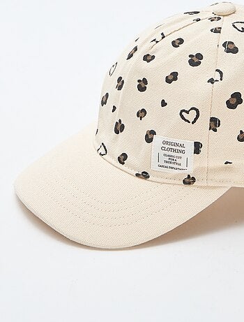 Cappellino con motivo regolabile con velcro