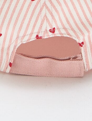 Cappellino con motivo regolabile con velcro