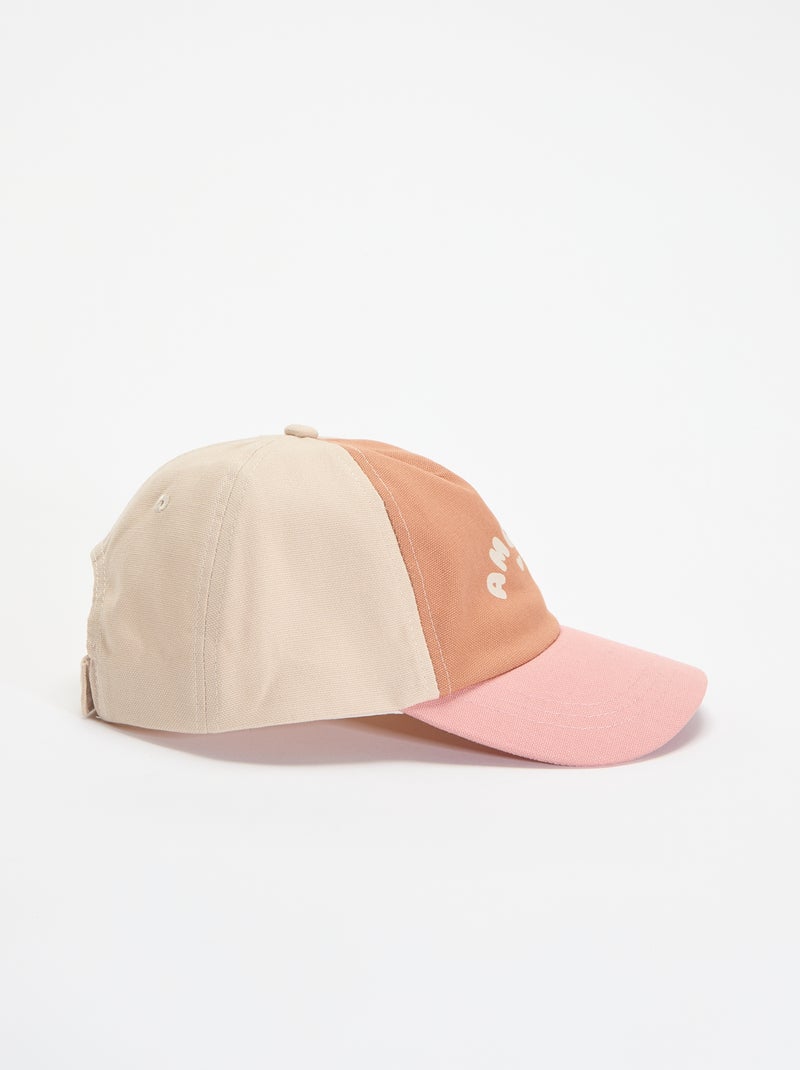Cappellino con motivo stile baseball Rosa - Kiabi