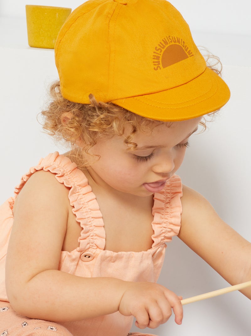 Cappellino con motivo 'sun' GIALLO - Kiabi