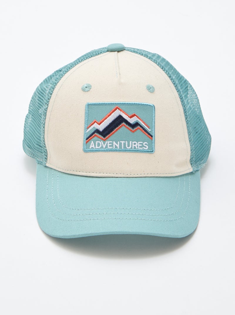 Cappellino con retina e ricamo frontale Blu - Kiabi