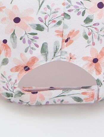 Cappellino con stampa 'floreale'