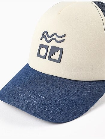 Cappellino con stampa in rilievo e rete