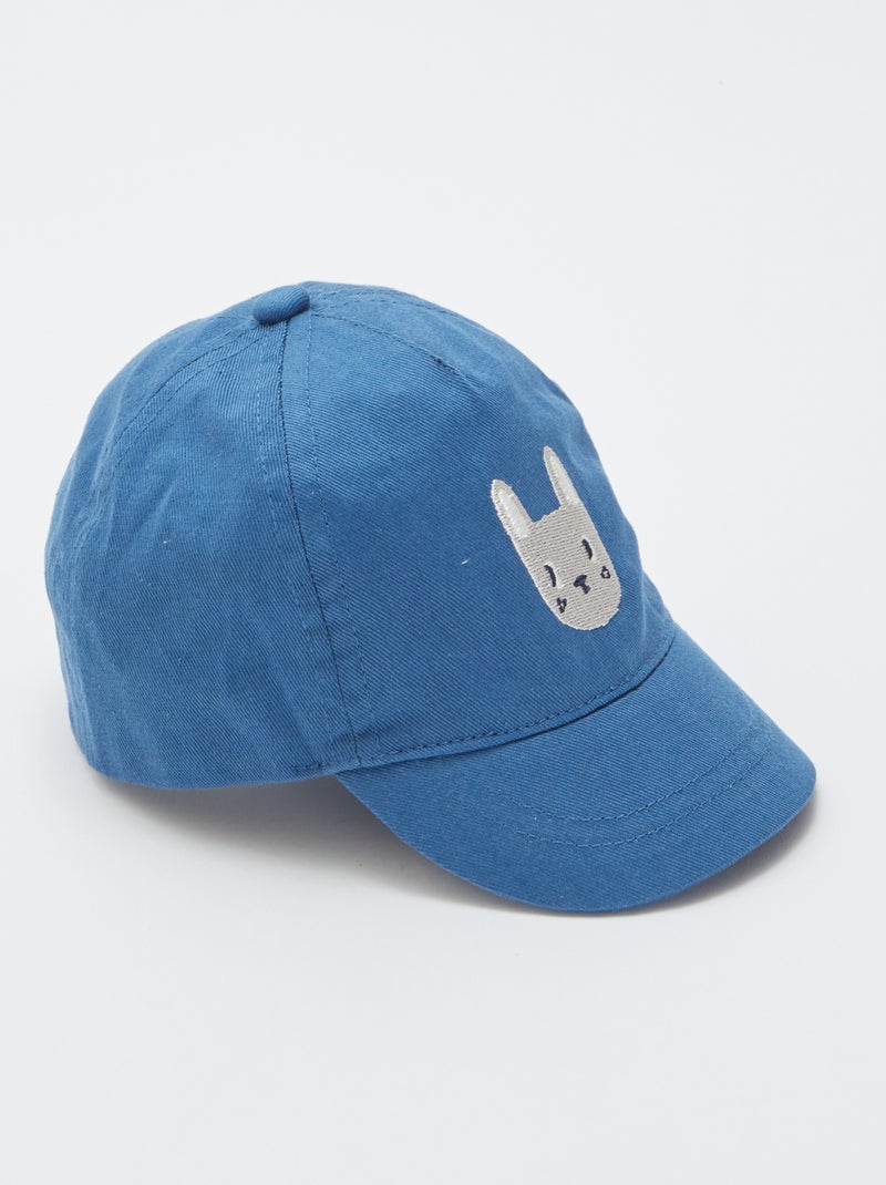 Cappellino da baseball con motivo 'coniglio' BLU - Kiabi