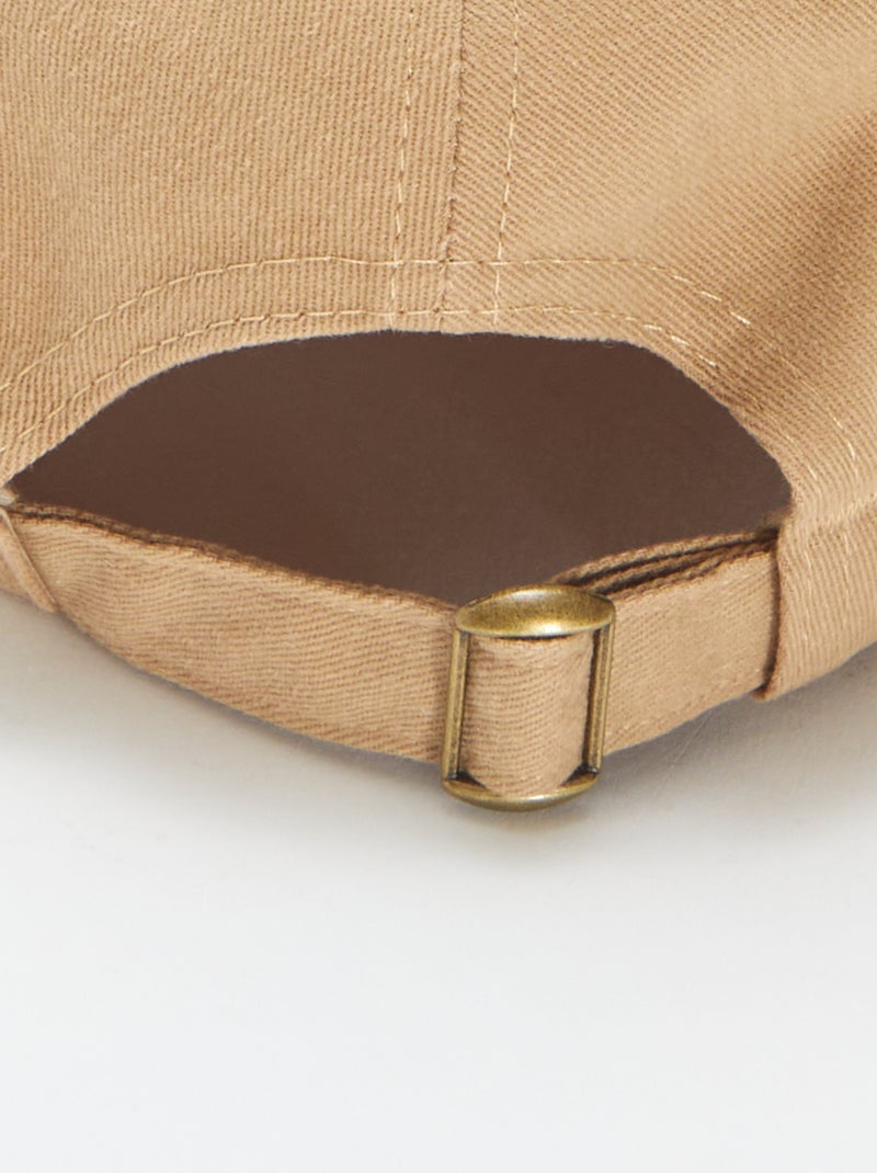 Cappellino da baseball in cotone BEIGE - Kiabi