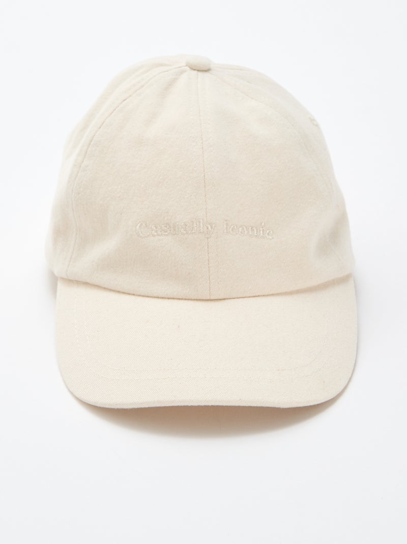 Cappellino da baseball in cotone Beige - Kiabi
