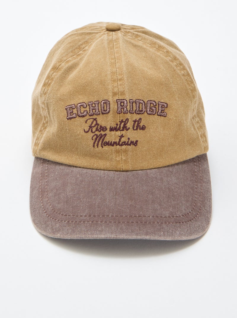 Cappellino da baseball in cotone Marrone - Kiabi