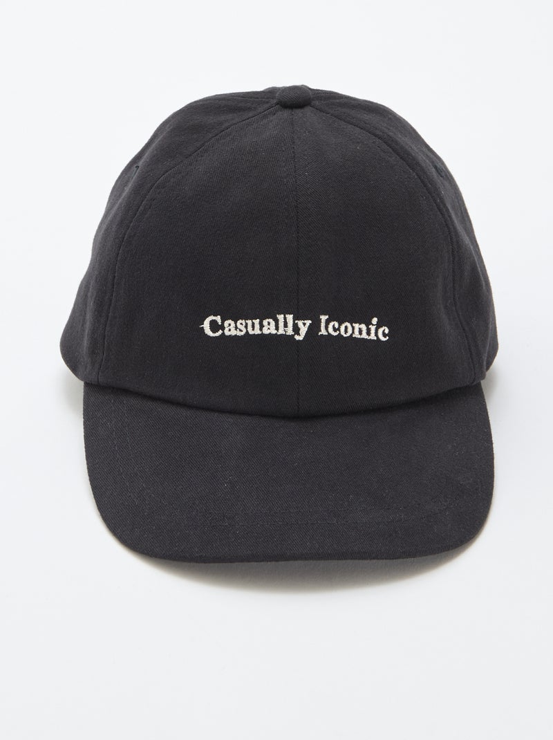 Cappellino da baseball in cotone Nero - Kiabi