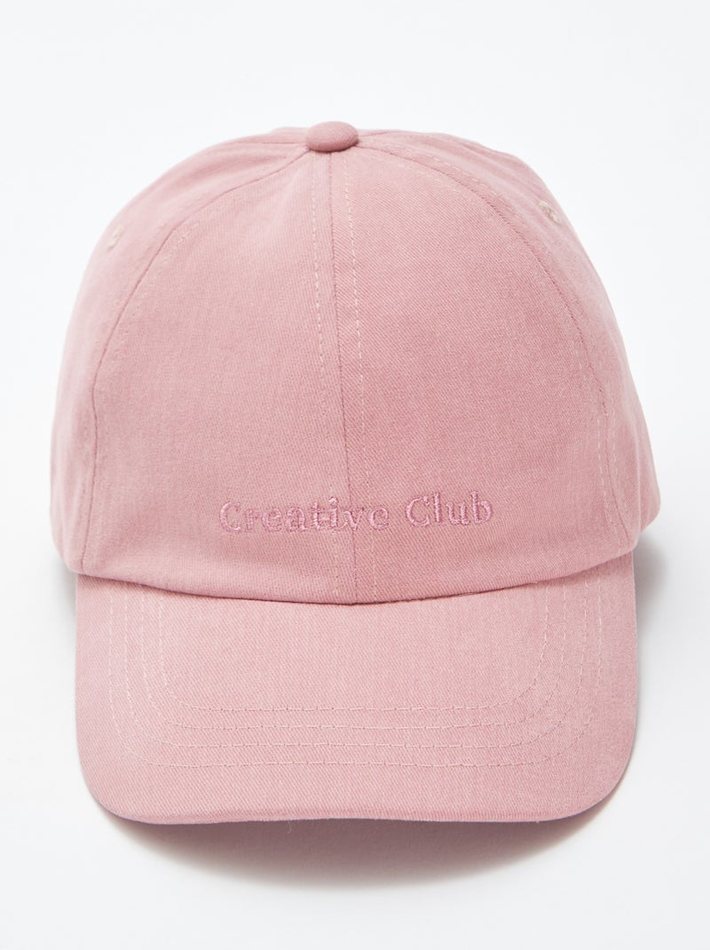 Cappellino da baseball in cotone ROSA - Kiabi