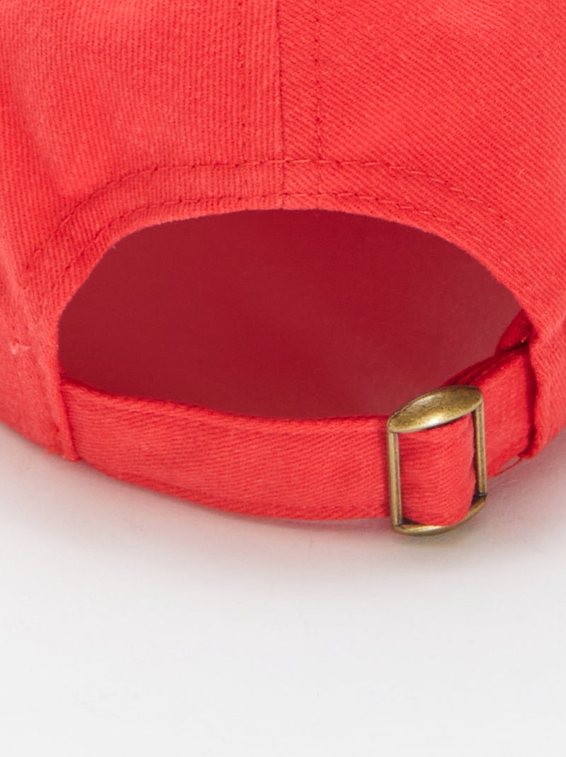 Cappellino da baseball in cotone ROSSO - Kiabi