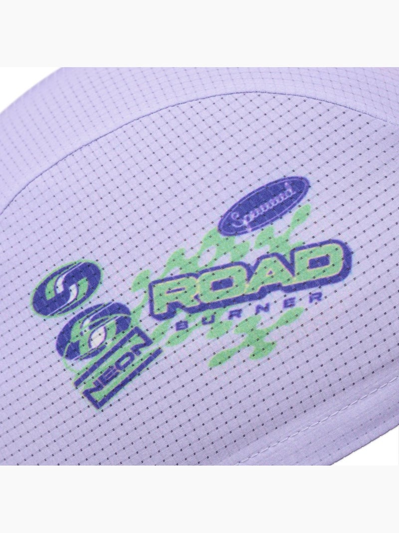 Cappellino da ciclismo retrò ciclismo uomo e donna classique Viola - Kiabi