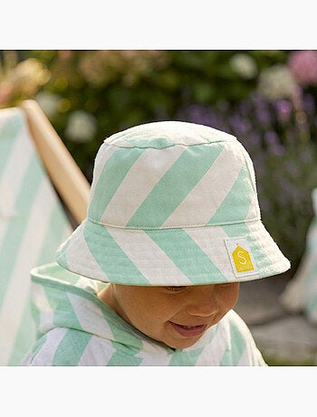 Cappellino da neonato in garza di cotone con stampa a - SAUTHON