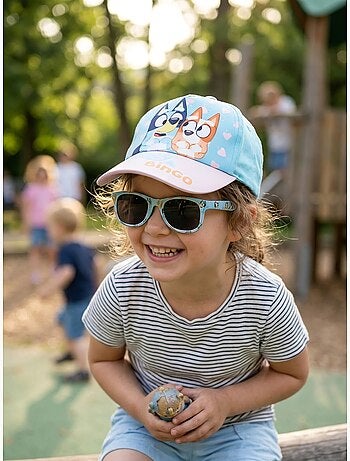 Cappellino e occhiali da sole bambino in cotone Bluey BBC Studios