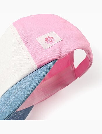 Cappellino in cotone con colour block