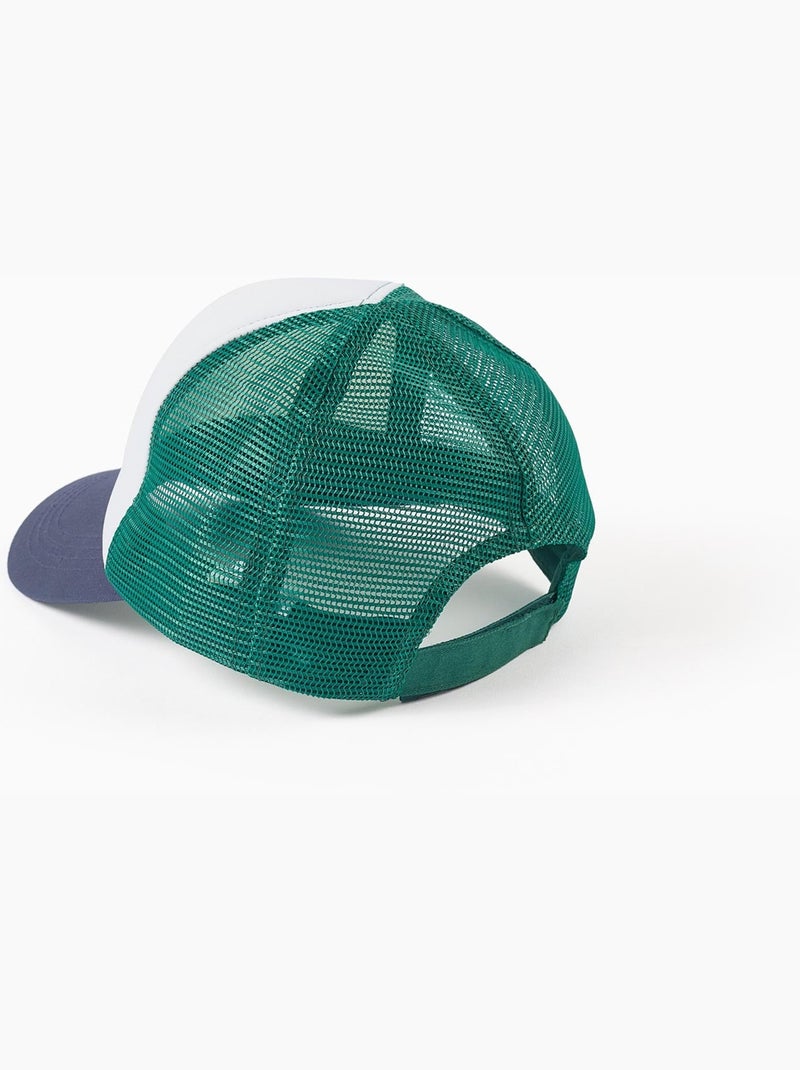 Cappellino in cotone con stampa creativity Blu Blu - Kiabi