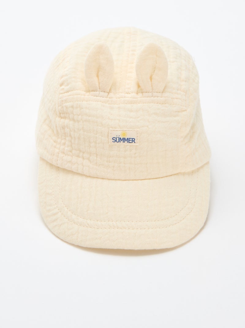 Cappellino in garza di cotone Bianco - Kiabi