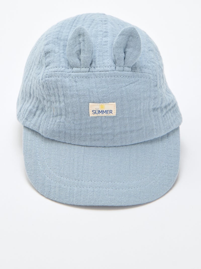 Cappellino in garza di cotone Blu - Kiabi