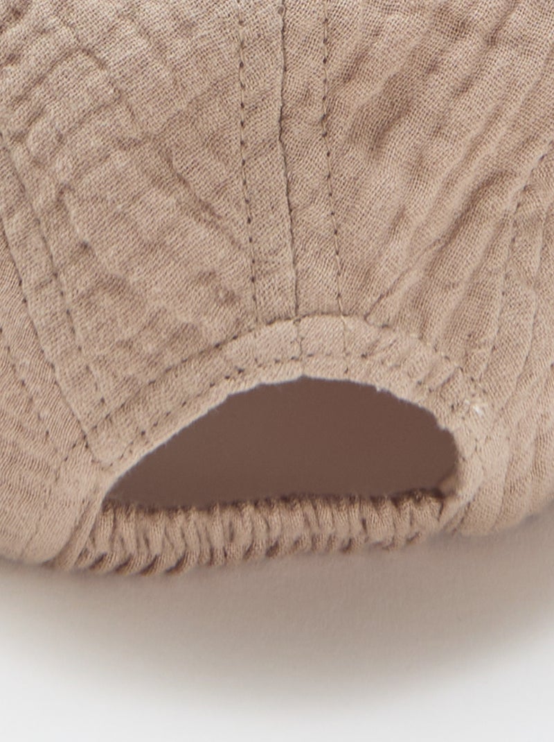 Cappellino in garza di cotone Marrone - Kiabi