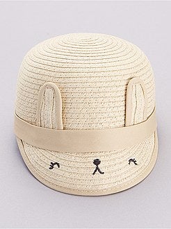Cappellino in paglia con 'orecchie' - Kiabi