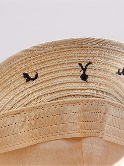 Cappellino in paglia con 'orecchie' - Kiabi