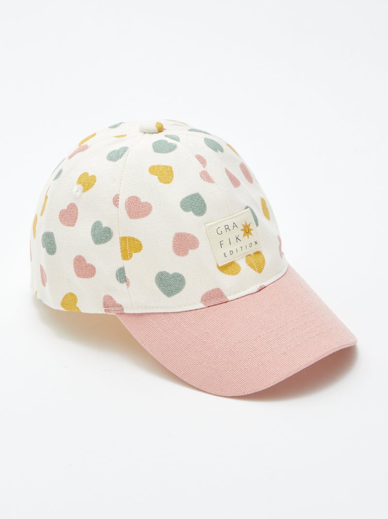 Cappellino in tela con motivo ROSA - Kiabi